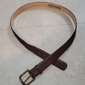 Tecova's calfskin belt - chestnut calf